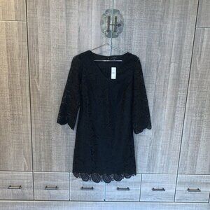 Ann Taylor Lace V-Neck‎ Shift Dress